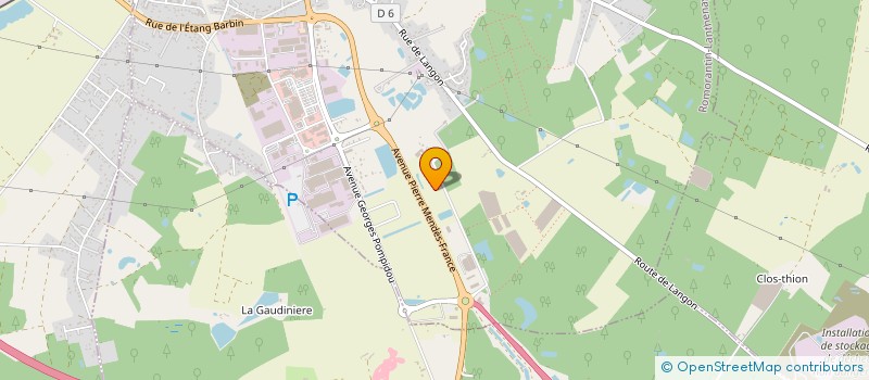 localisation de l'entreprise FERBAL  ROMORANTIN-LANTHENAY