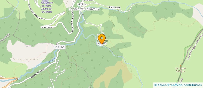 localisation de l'entreprise FERBOIS  LA SALETTE-FALLAVAUX