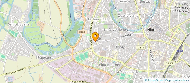 localisation de l'entreprise FERCHAUD - MOUTSINGA à NIORT