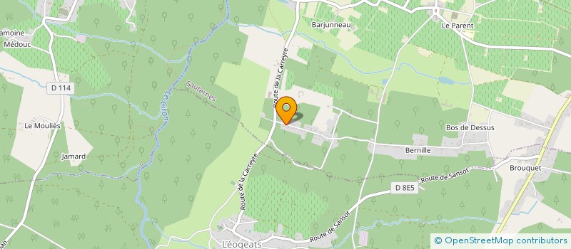 localisation de l'entreprise FERDELEC  SAUTERNES