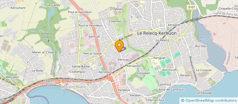localisation de l'entreprise FEREC-HAMON à LE RELECQ-KERHUON