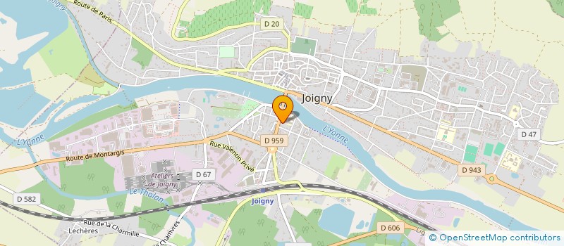 localisation de l'entreprise FEREZ EYRAUD à JOIGNY