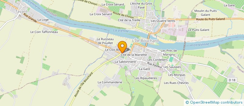 localisation de l'entreprise FERGER AUTOMOBILES  L'ILE-BOUCHARD