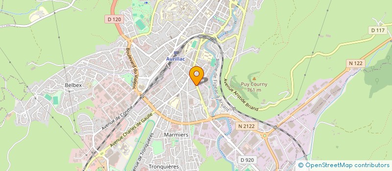 localisation de l'entreprise FERGIMMOB à AURILLAC