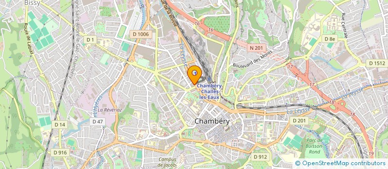 localisation de l'entreprise FERICELLI à CHAMBERY