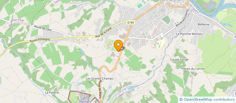 localisation de l'entreprise FERICKS - MPI CONCEPT à SAINT-AIGNAN