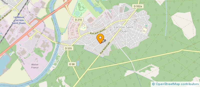 localisation de l'entreprise FERINTER à LACROIX ST OUEN