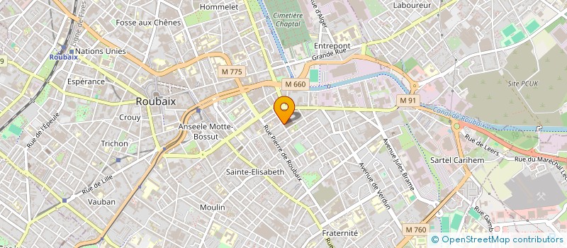 localisation de l'entreprise FERLAM TECHNOLOGIES à ROUBAIX