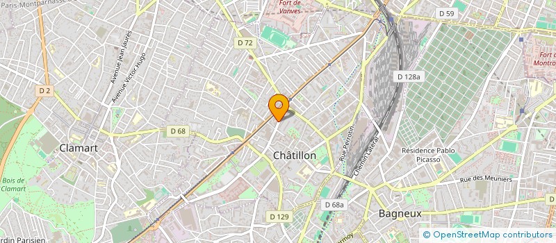 localisation de l'entreprise FERLAT à CHATILLON