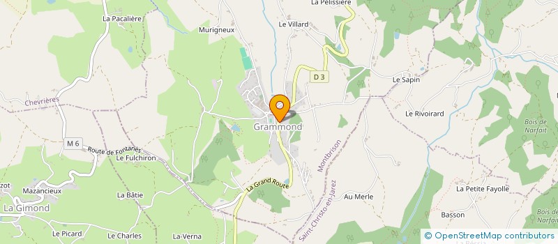 localisation de l'entreprise FERLAY à GRAMMOND