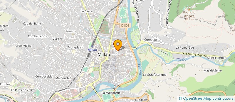 localisation de l'entreprise FERLEY ANDRE                         1  MILLAU