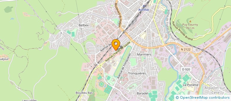 localisation de l'entreprise FERLUC à AURILLAC