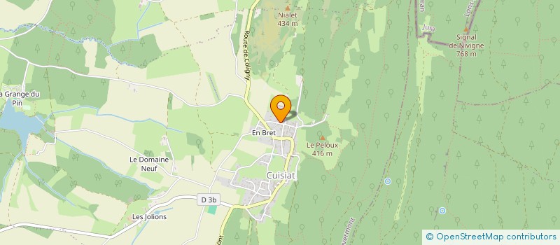 localisation de l'entreprise FERM'ANDISES  VAL-REVERMONT