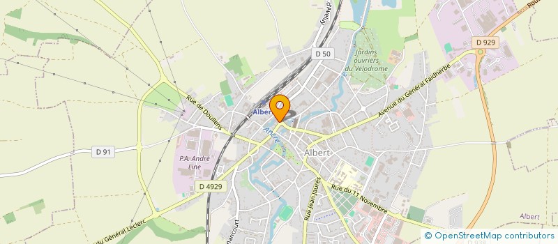 localisation de l'entreprise FERM'ISOL à ALBERT