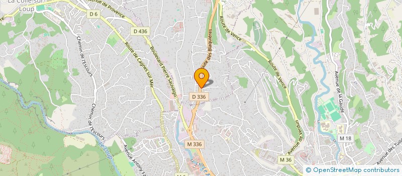 localisation de l'entreprise FERMATIC PACA à SAINT-PAUL-DE-VENCE
