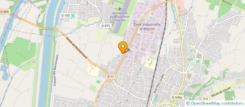 localisation de l'entreprise FERMATIC SARL à MONTELIMAR
