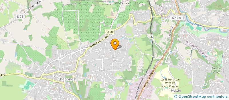 localisation de l'entreprise FERMAUD & FILS  CHAPONOST