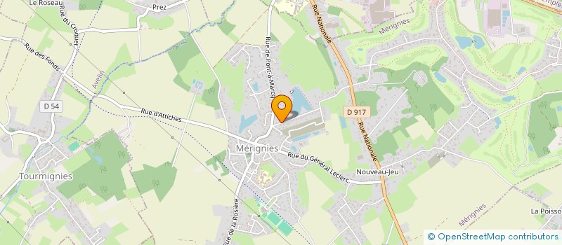 localisation de l'entreprise FERMAUT  MERIGNIES