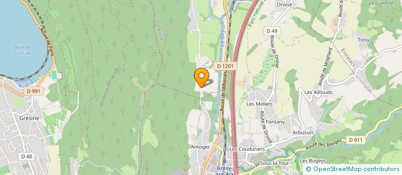 localisation de l'entreprise FERME AGROECOLOGIQUE DU MARAIS  LA BIOLLE