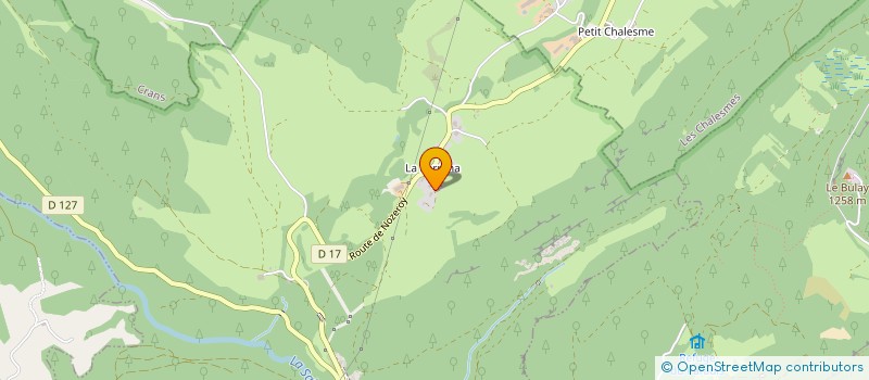 localisation de l'entreprise FERME AUBERGE LES BONS VIVANTS  LES PLANCHES-EN-MONTAGNE