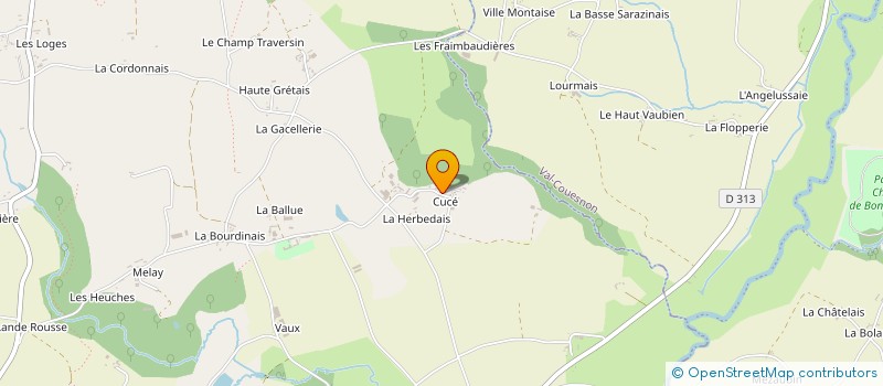 localisation de l'entreprise FERME AVICOLE DE CUCE à BAZOUGES-LA-PEROUSE