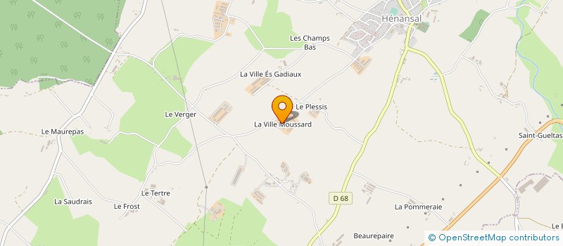 localisation de l'entreprise FERME AVICOLE DE LA VILLE MOUSSARD à HENANSAL