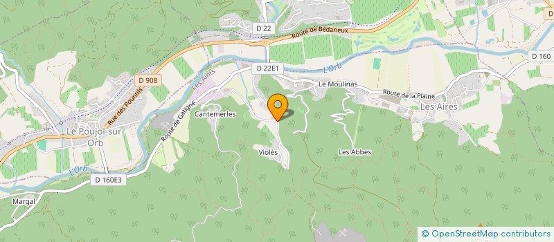 localisation de l'entreprise FERME BEL VALS  LES AIRES