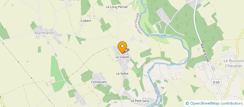 localisation de l'entreprise FERME D'ANIMATION EDUCATIVE DU CLAIRET  MESNILS-SUR-ITON