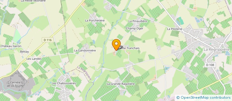 localisation de l'entreprise FERME DE BEAUSEJOUR  LA REGRIPPIERE