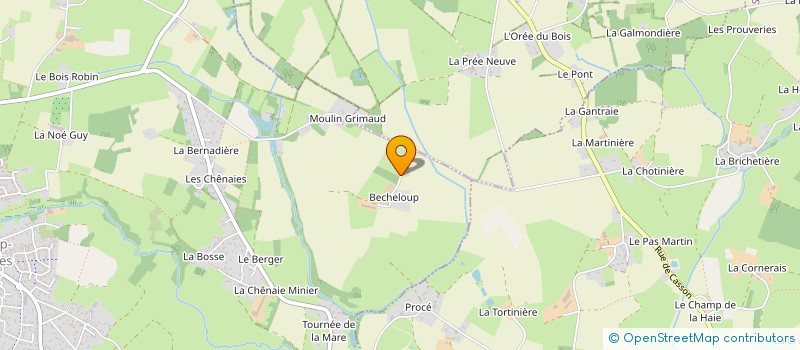 localisation de l'entreprise FERME DE BECHELOUP à GRANDCHAMP-DES-FONTAINES