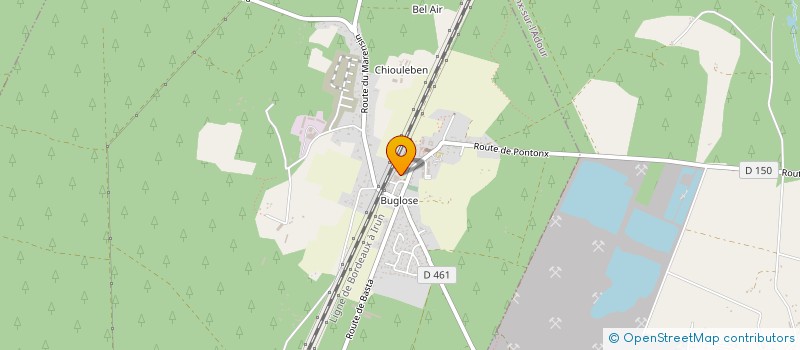 localisation de l'entreprise FERME DE BUGLOSE  ST-VINCENT-DE-PAUL