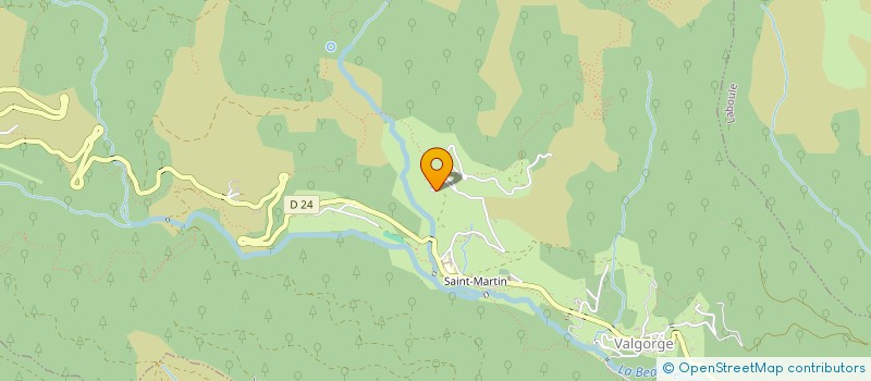 localisation de l'entreprise FERME DE CHALAS  VALGORGE