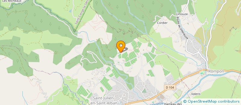 localisation de l'entreprise FERME DE CHAMBRANSAC  SAINT-JULIEN-EN-SAINT-ALBAN