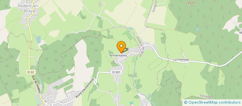 localisation de l'entreprise FERME DE COURCELLES  SAVIGNIES