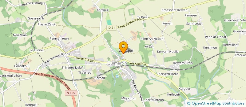 localisation de l'entreprise FERME DE GOAZANOU  PONT-DE-BUIS-LES-QUIMERCH