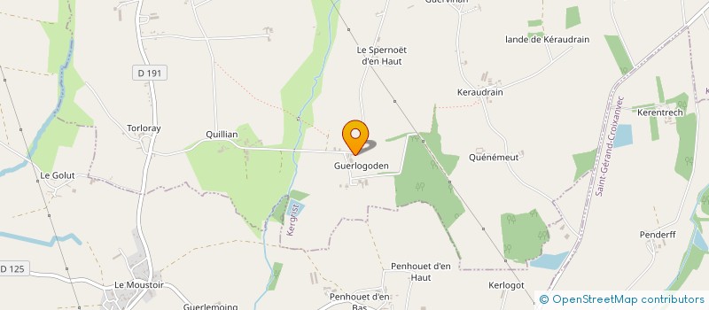 localisation de l'entreprise FERME DE GUERLOGODEN  KERGRIST