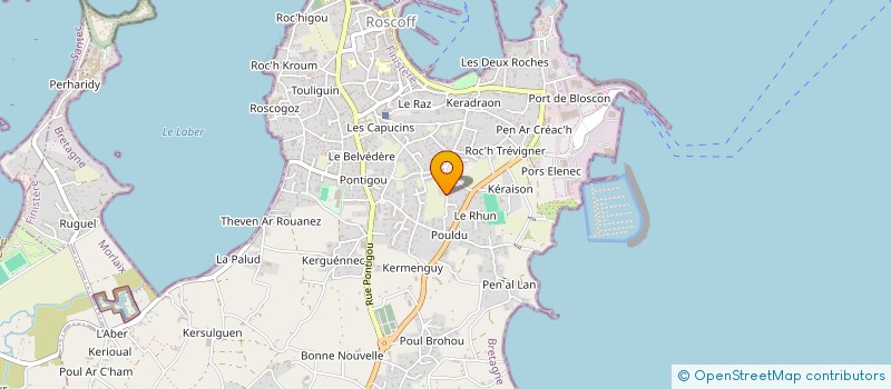 localisation de l'entreprise FERME DE KERGUS  ROSCOFF