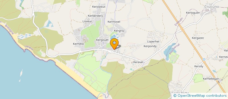 localisation de l'entreprise FERME DE KERHILLIO à ERDEVEN