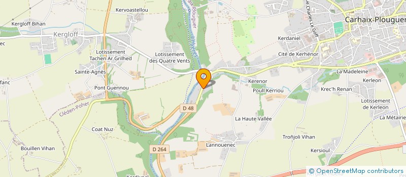 localisation de l'entreprise FERME DE KERNABAT à CARHAIX-PLOUGUER