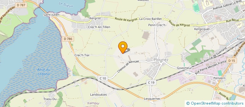 localisation de l'entreprise FERME DE KERPRIGENT  PAIMPOL