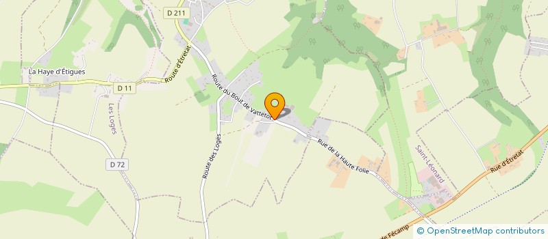 localisation de l'entreprise FERME DE L'AIGUILLE DE BELVAL à VATTETOT-SUR-MER