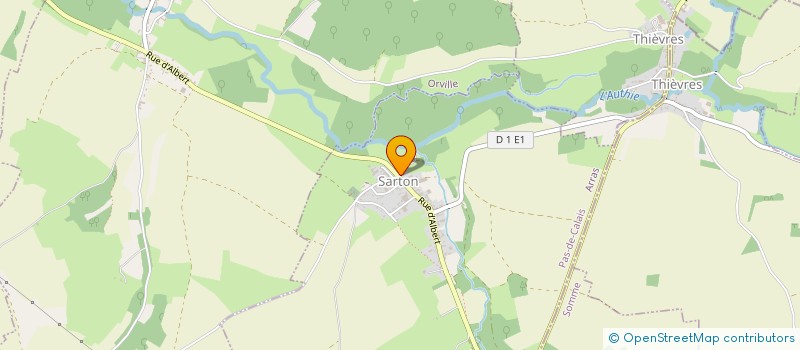 localisation de l'entreprise FERME DE L'AUTHIE  SARTON