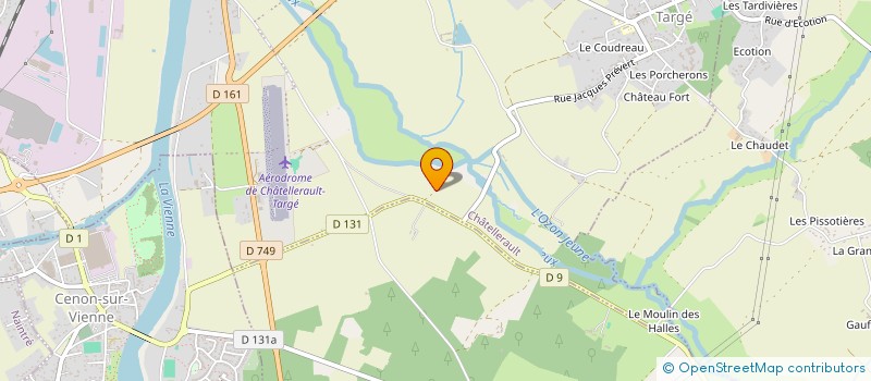 localisation de l'entreprise FERME DE L'ESPOIR LA MARTINIERE DE TARGE à CHATELLERAULT