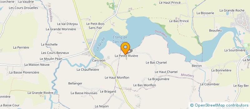 localisation de l'entreprise FERME DE L'ETANG  MOUTIERS