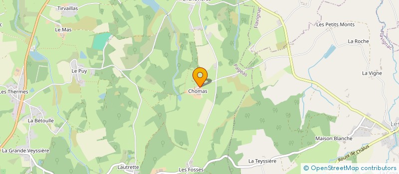 localisation de l'entreprise FERME DE LA CHOMAS à PAGEAS