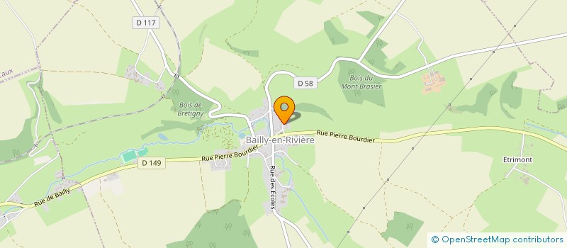 localisation de l'entreprise FERME DE LA CLAPAUDERIE  BAILLY-EN-RIVIERE