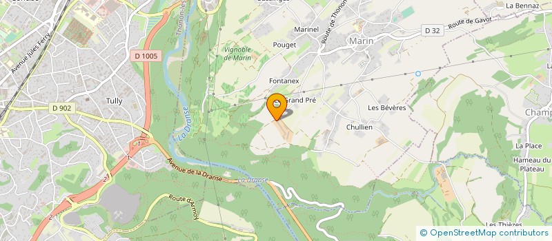 localisation de l'entreprise FERME DE LA CLAVELERE à MARIN