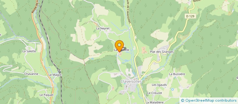 localisation de l'entreprise FERME DE LA CORCELLE à CLAVEISOLLES