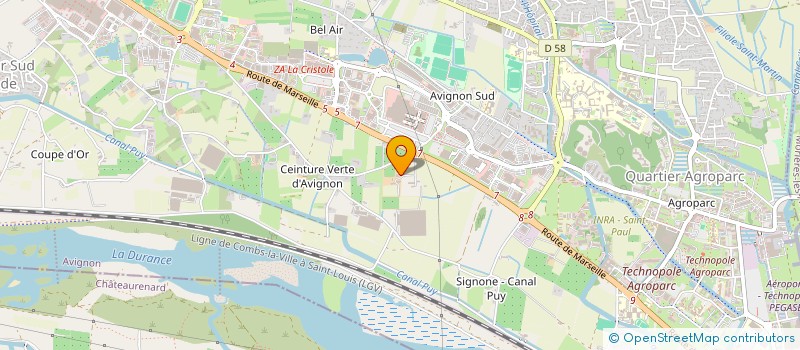 localisation de l'entreprise FERME DE LA DURETTE  AVIGNON