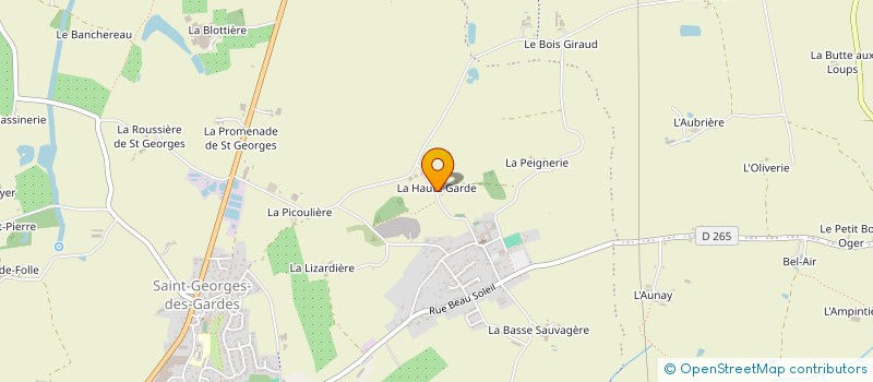 localisation de l'entreprise FERME DE LA HAUTE GARDE  CHEMILLE-EN-ANJOU